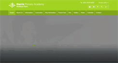 Desktop Screenshot of harrisprimarypeckhampark.org.uk
