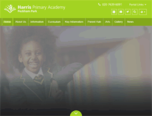 Tablet Screenshot of harrisprimarypeckhampark.org.uk